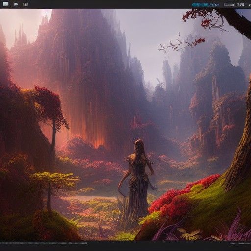 Detailed Shadow Matte Painting in Deep Color