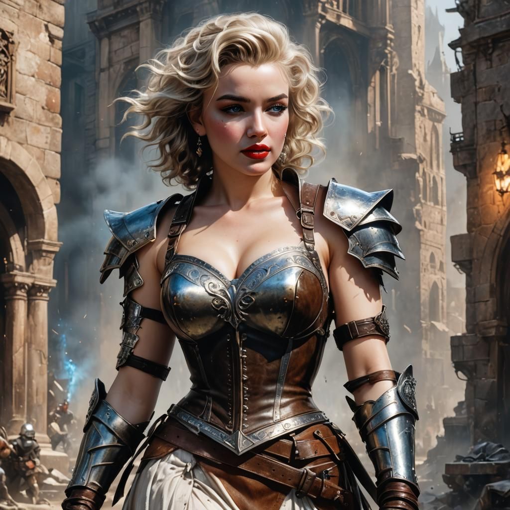 Post-Apocalyptic Joan of Arc: Marilyn Monroe Portrait
