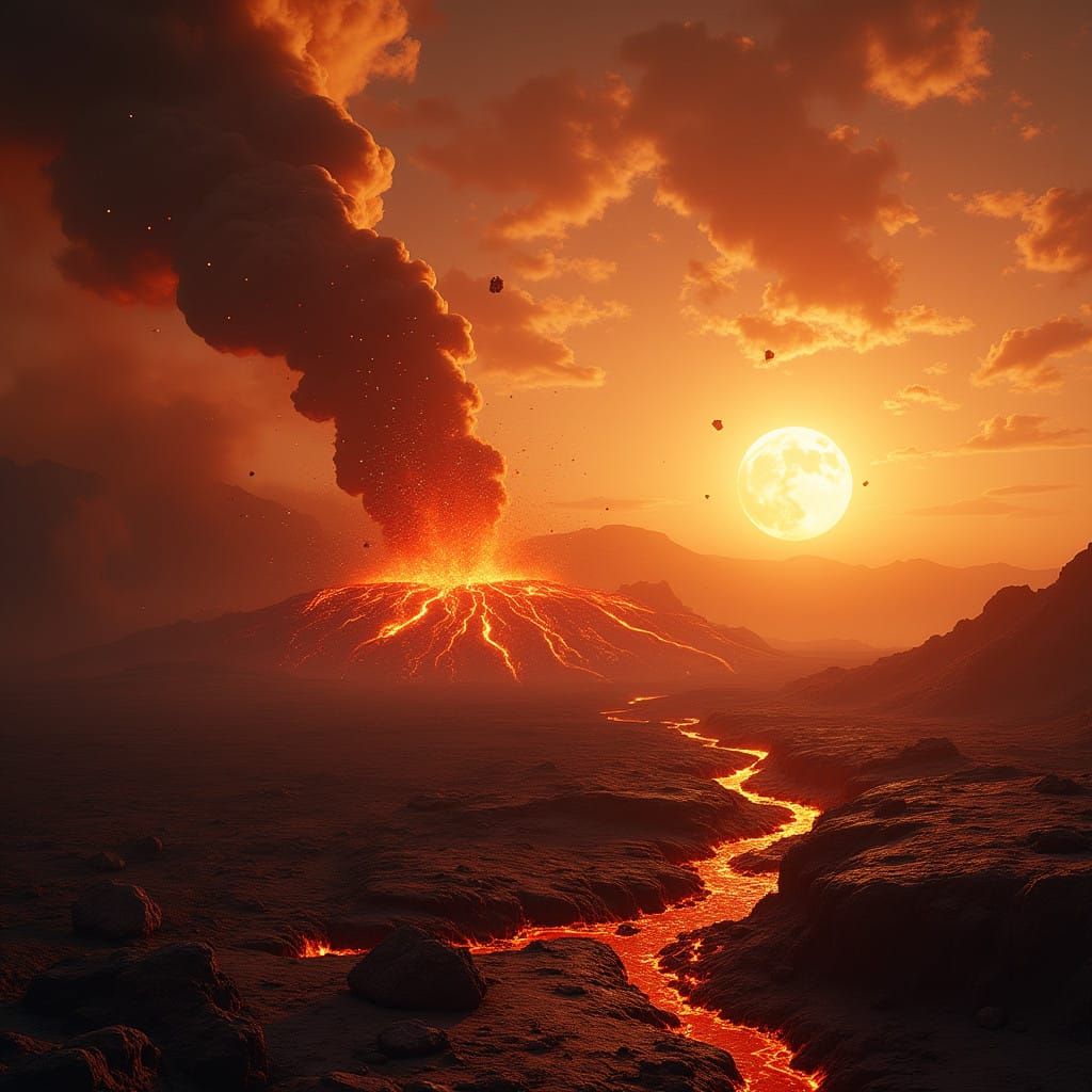 Volcanic Inferno on Mercury's Scorched Surface