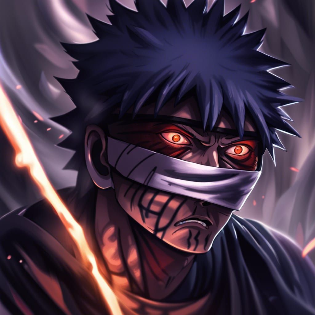 Angry Obito Uchiha with Rinnegan in Ninja War