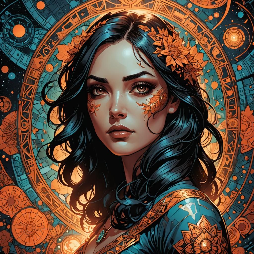 The girl with kaleidoscope eyes