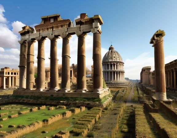 Glorious Ancient Rome Cityscape