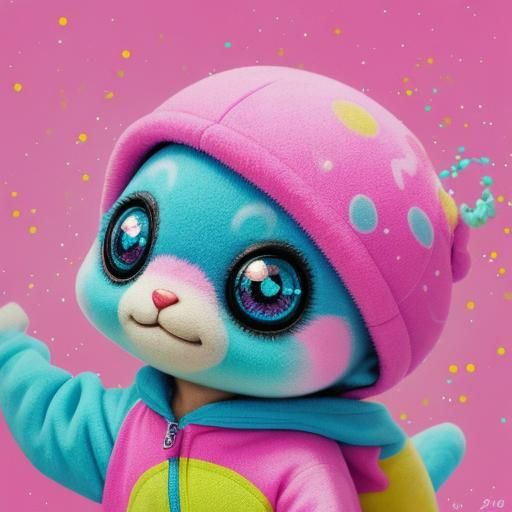 Cutepunk Baby Spider in Sanrio-Inspired Nursery