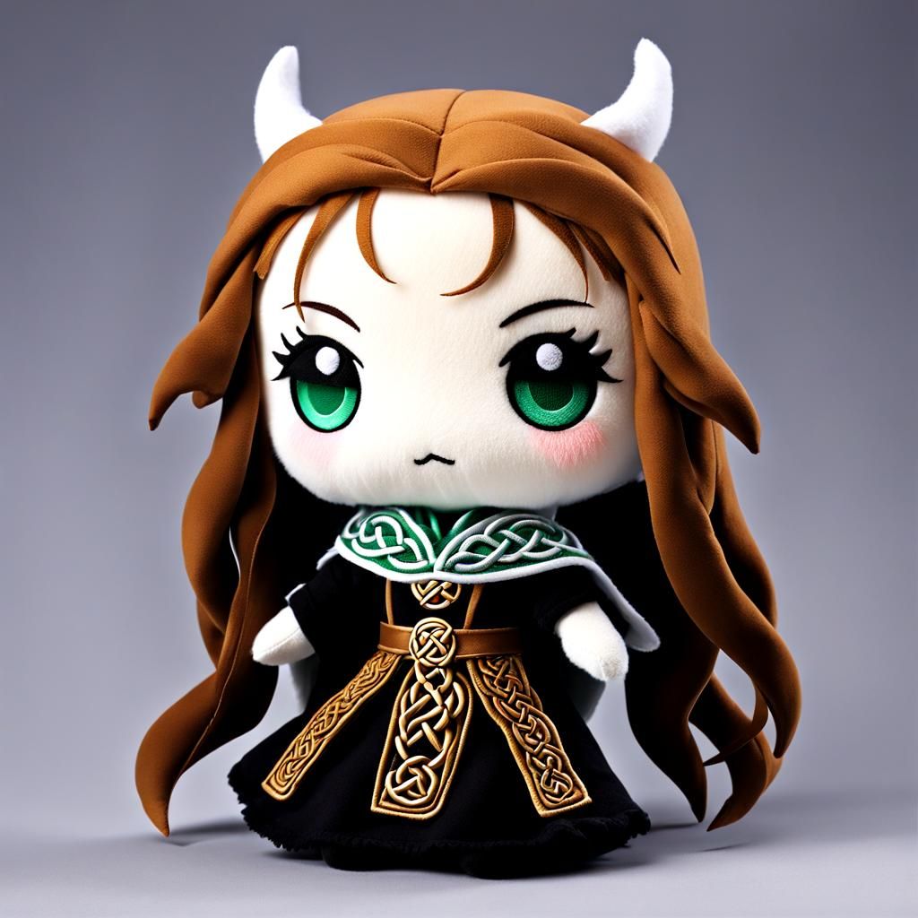 Cute Plush Chibi Toy of a Wailing Banshee