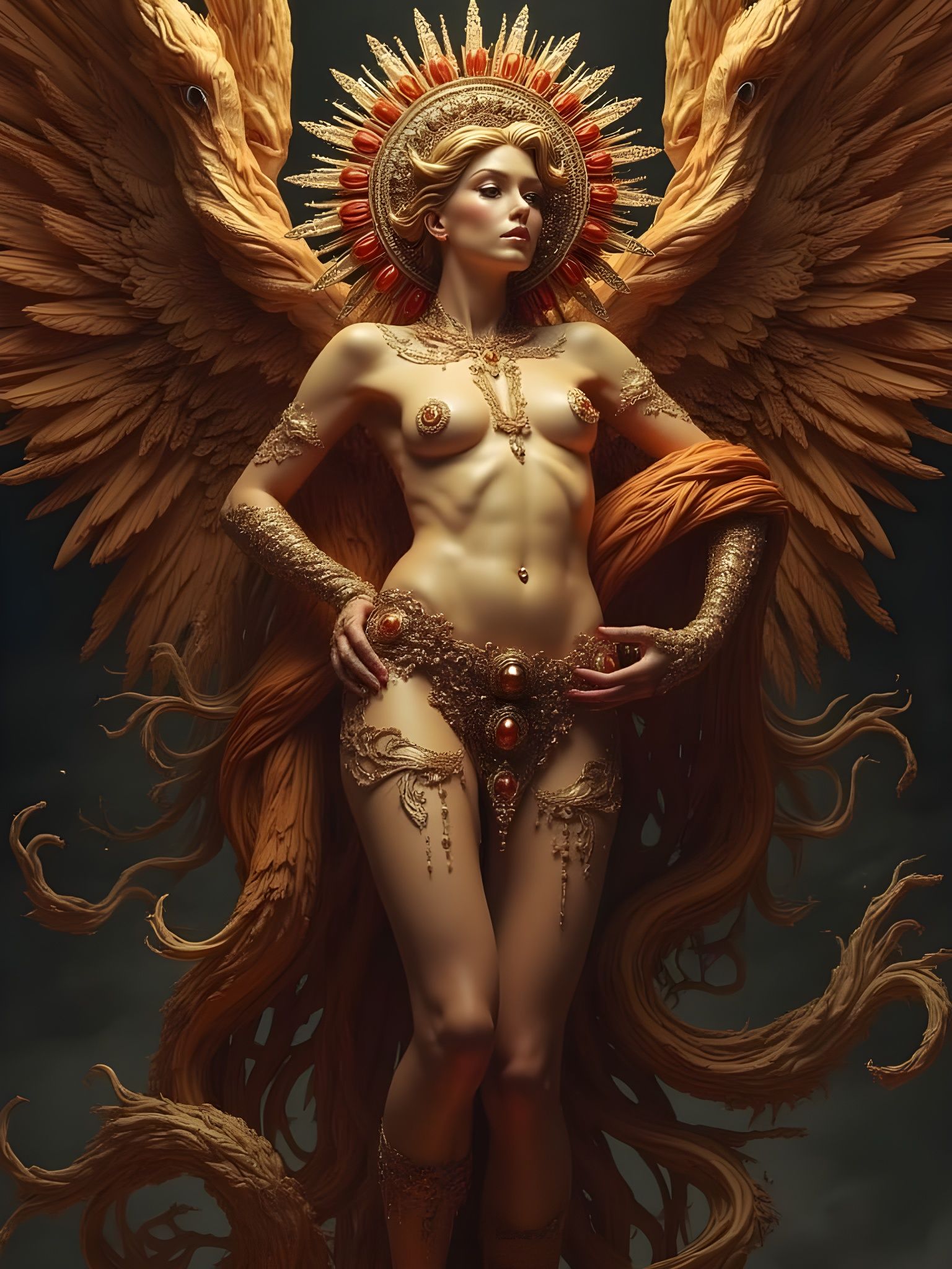 Ethereal Goddess Exudes Sensual Power