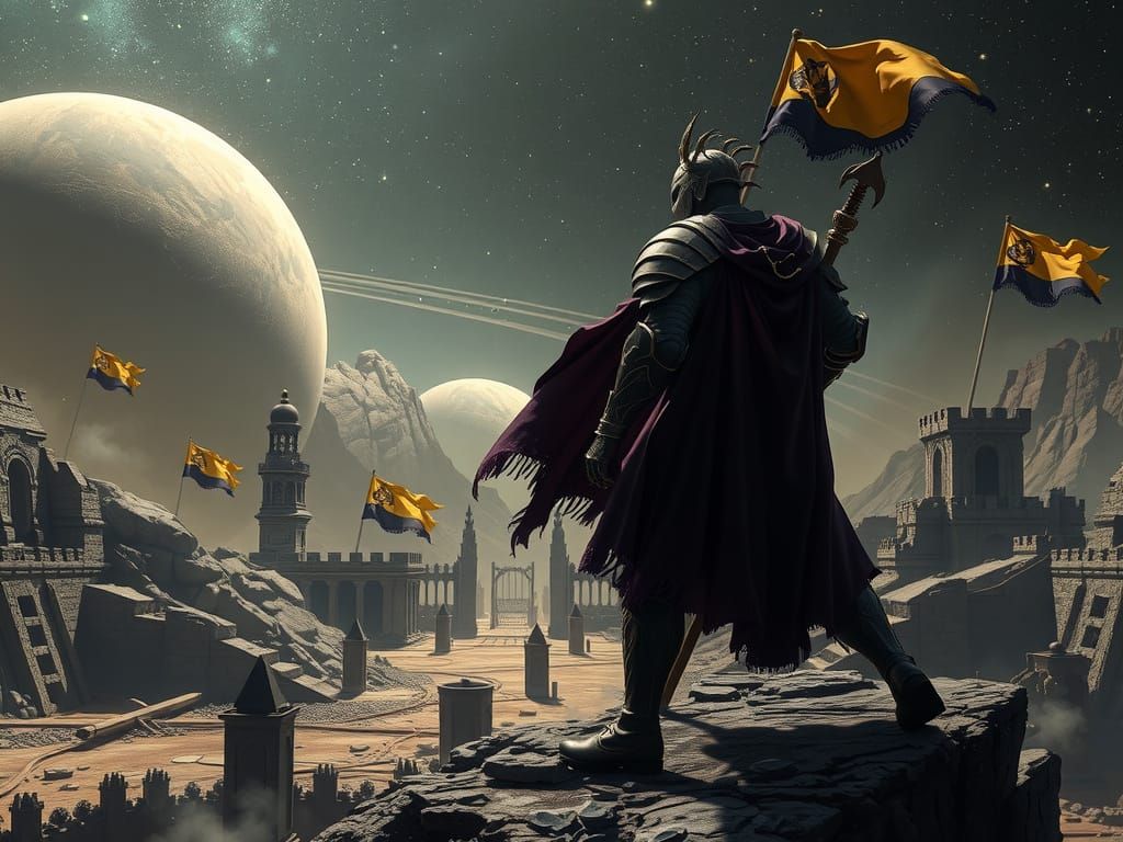 Medieval Warrior-King Dominates a Ravaged Galaxy