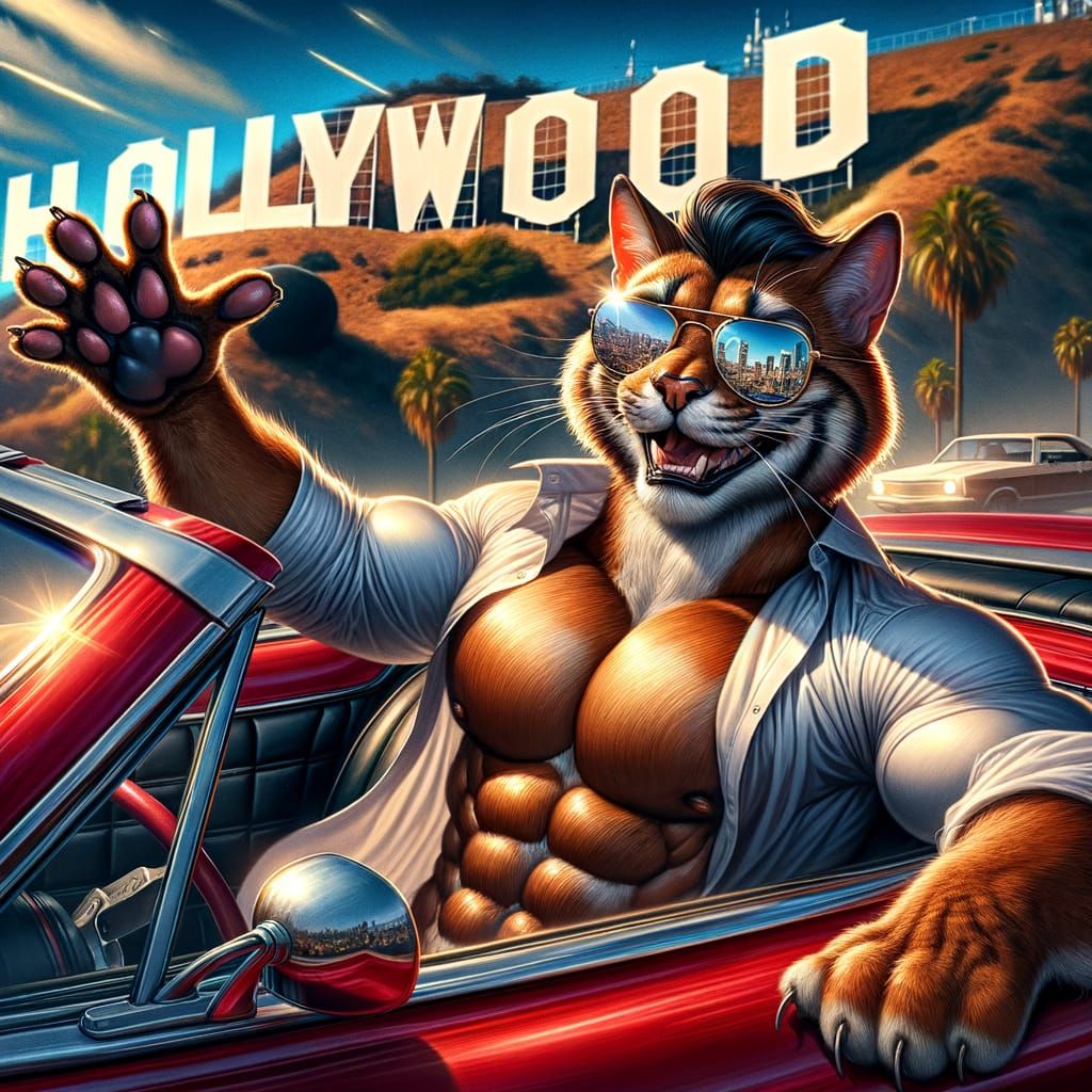 Cat Makes it Big in Hollywood