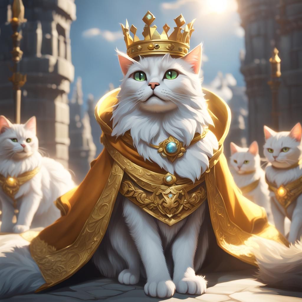 Majestic Cat Kingdom: Queen and Loyal Subjects