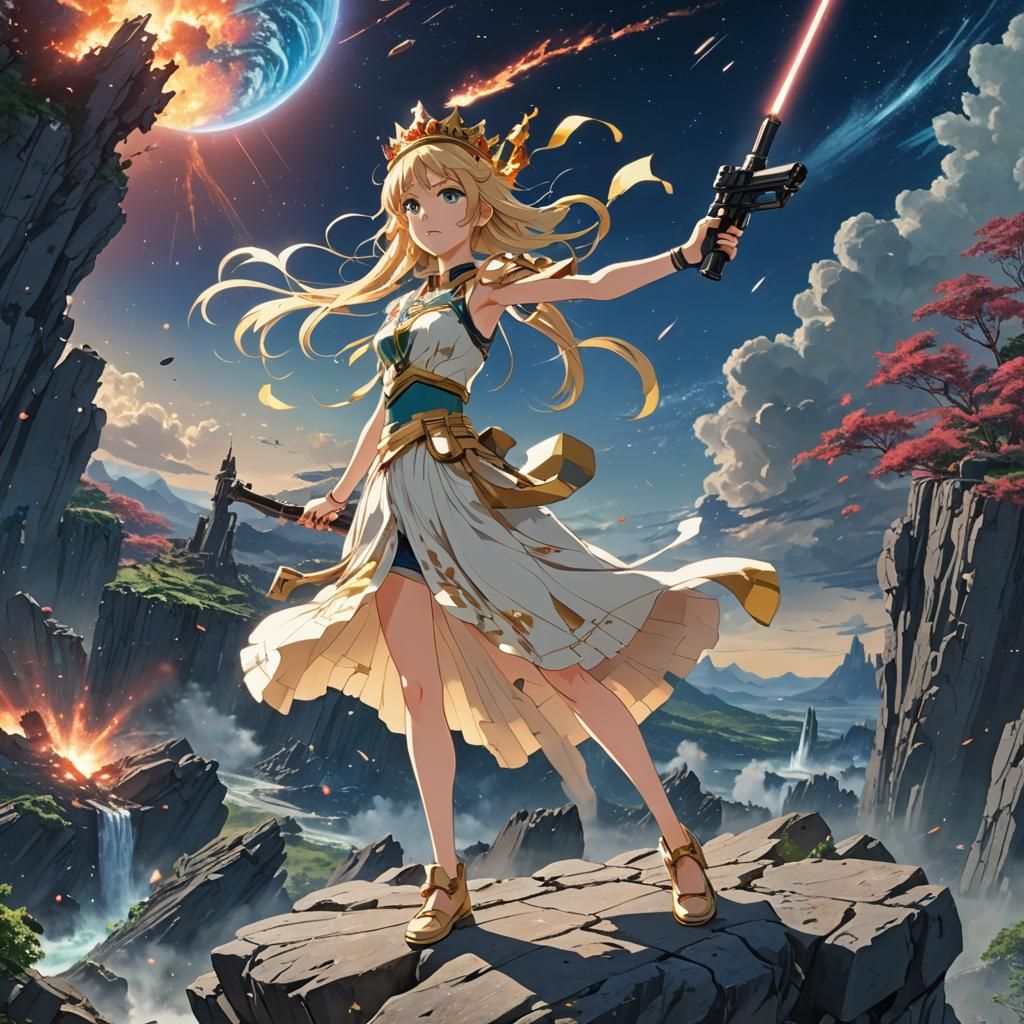 Anime Princess Destroys Planet in Space