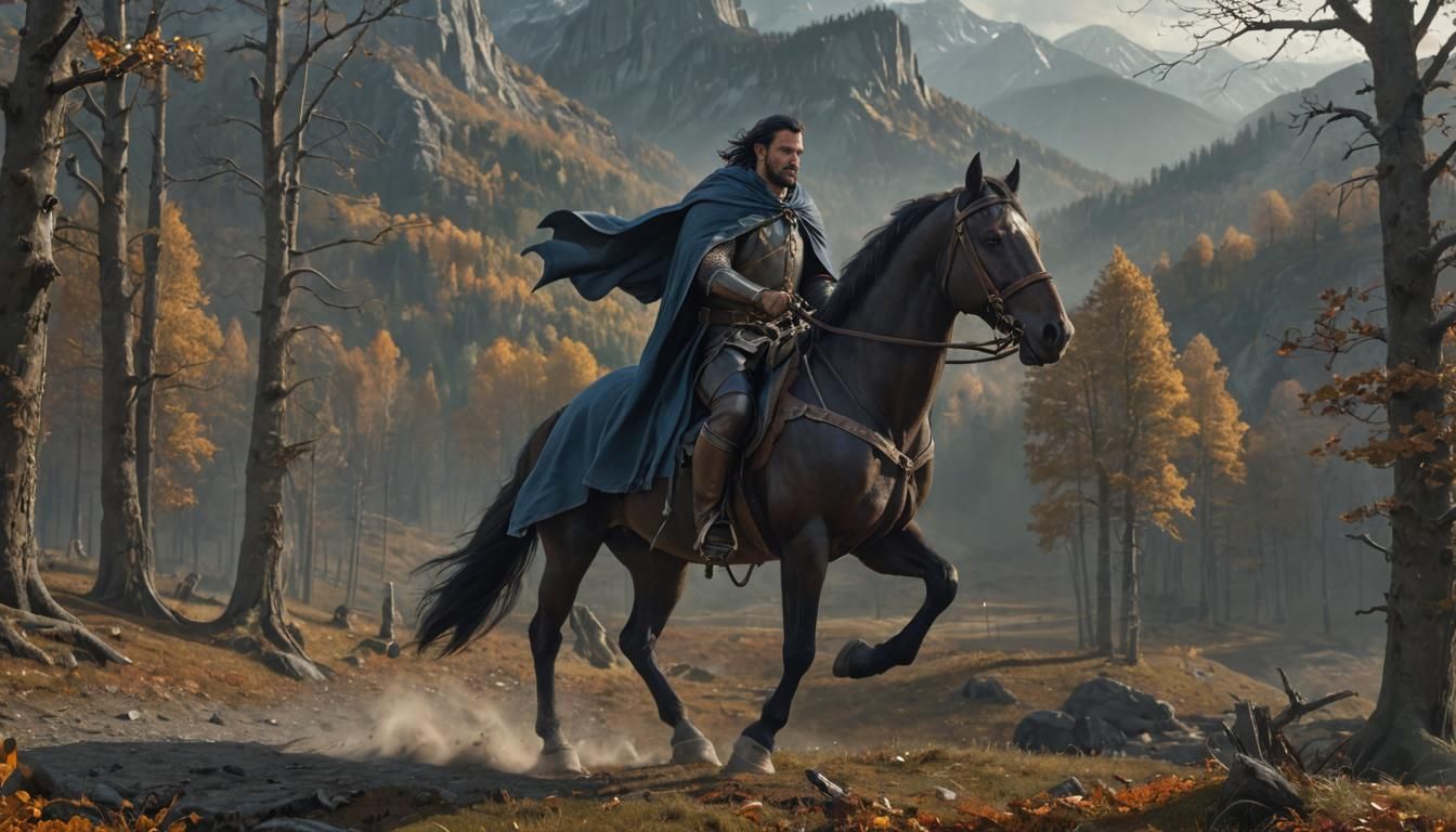 Autumn Journey Through a Fantasy Forest