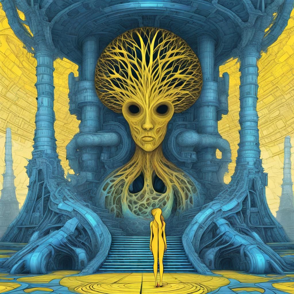 Ancient Alien Ruin: Tree Woman and Nuclear Engine