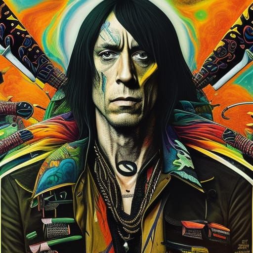 #0#1#0#1# Iggy Pop RetroPopArt