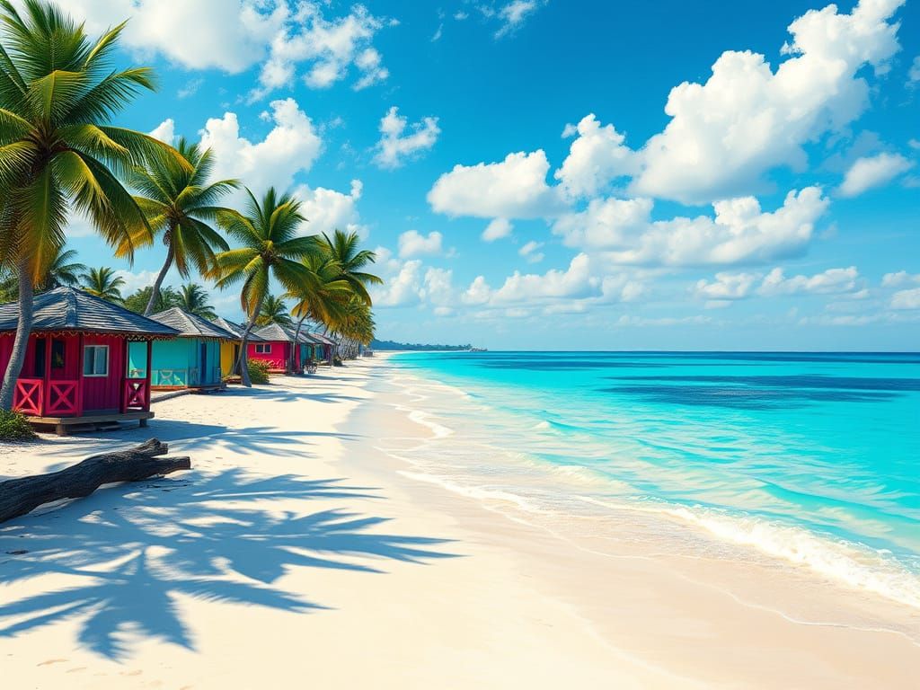 Zanzibar Beaches With Turquoise Waters and Palm Trees