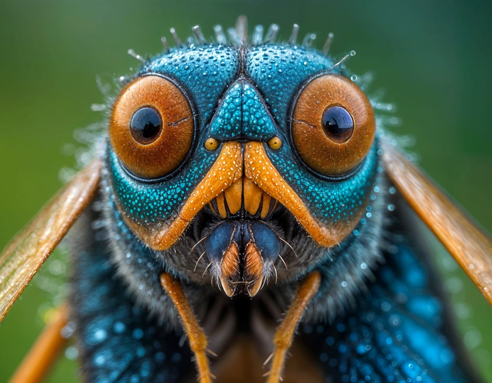 Rainbow Eyed Horsefly: Macro Photography Close-Up