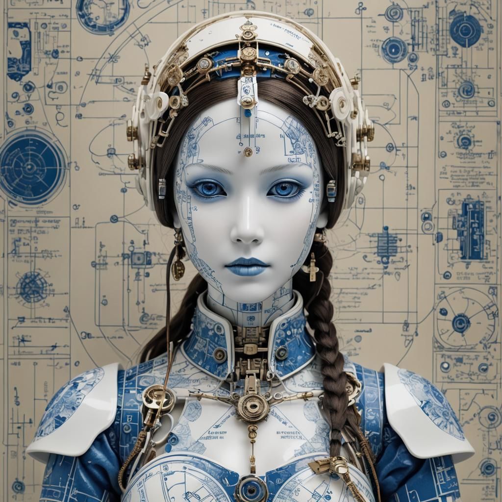 Porcelain Doll Assassin with Blueprint Face