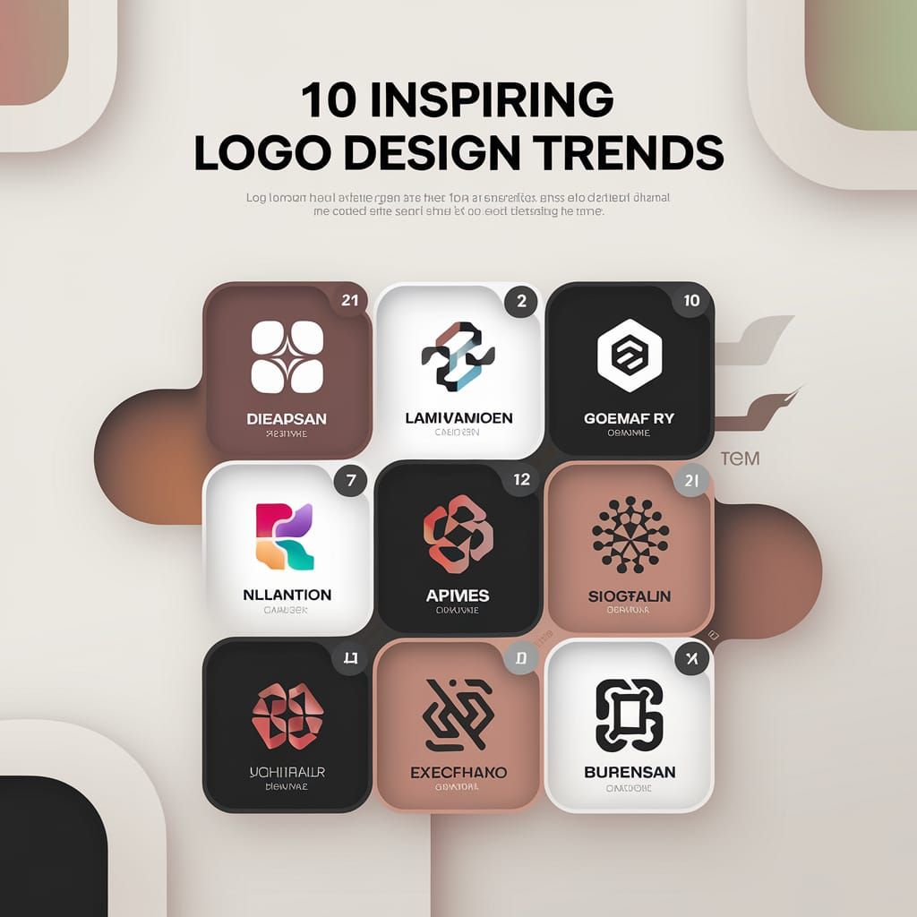 Infographic of 10 Inspiring Logo Design Trends