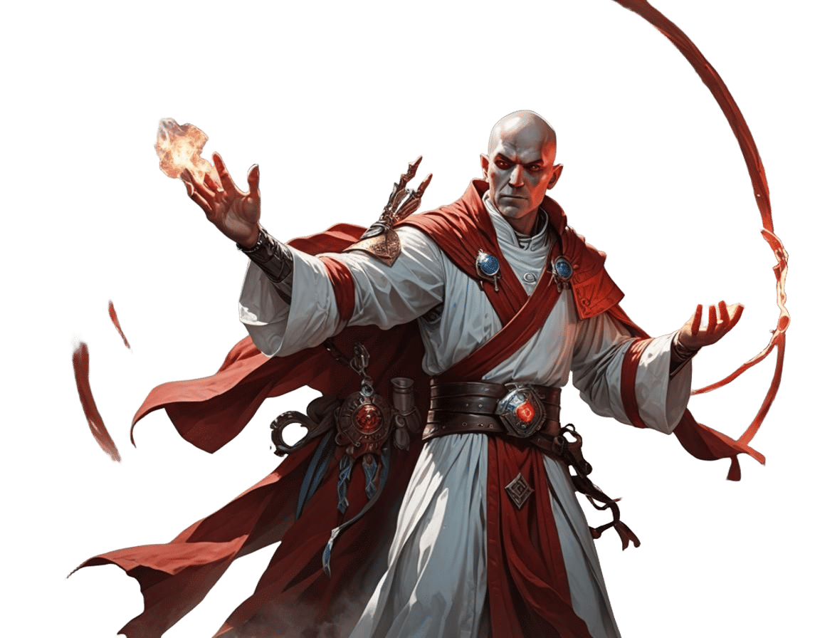 D&D Priest Summons Portal in Brom Art Style