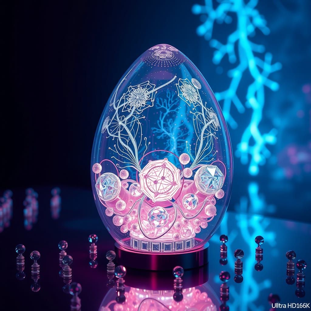 Hyper-Detailed Egg Structure in Ultra HD 16k