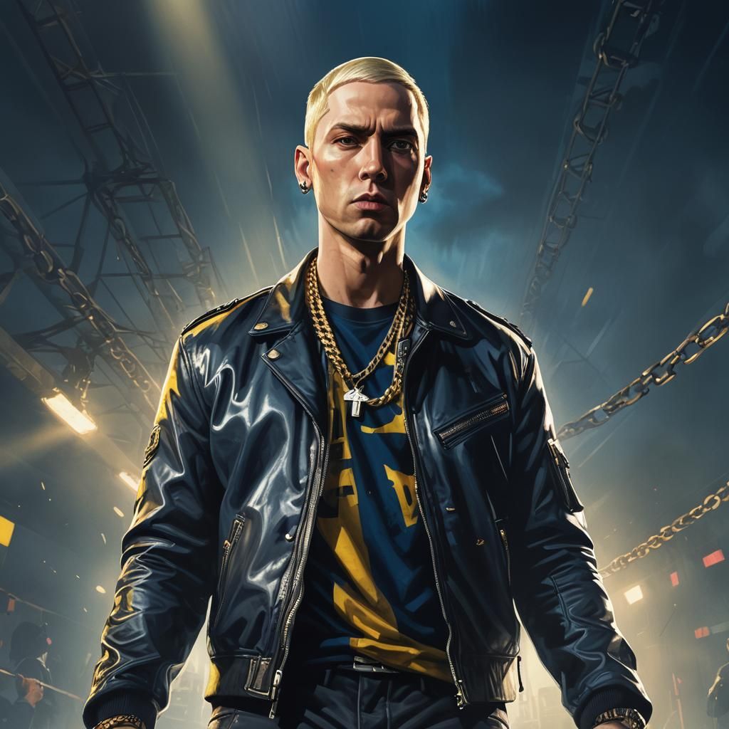 Eminem Concept Art: Hyper-Realistic Digital Illustration