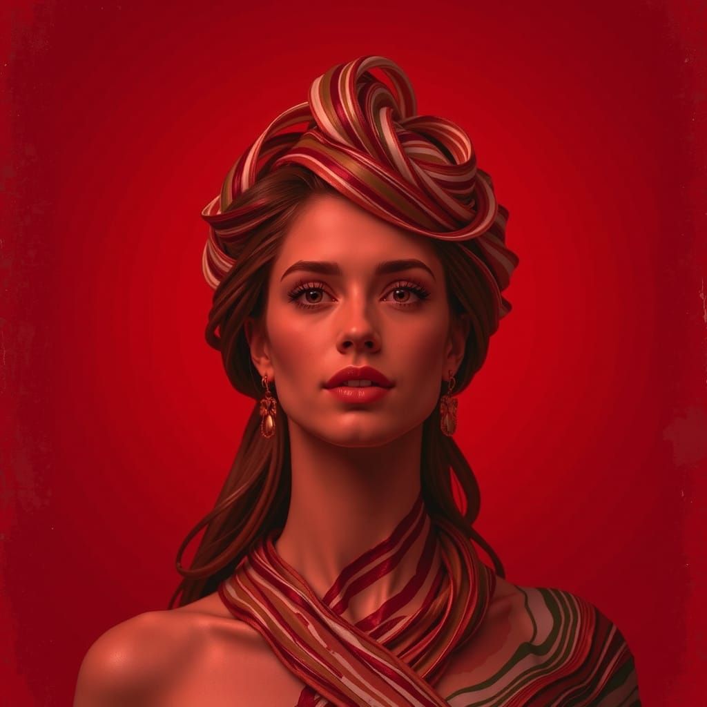 Vibrant Abstract Gelato Colors in Dynamic Swirling Patterns