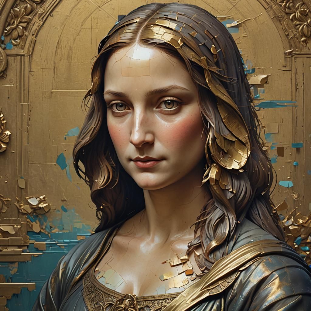 Mona Lisa Portrait in Artstation Style