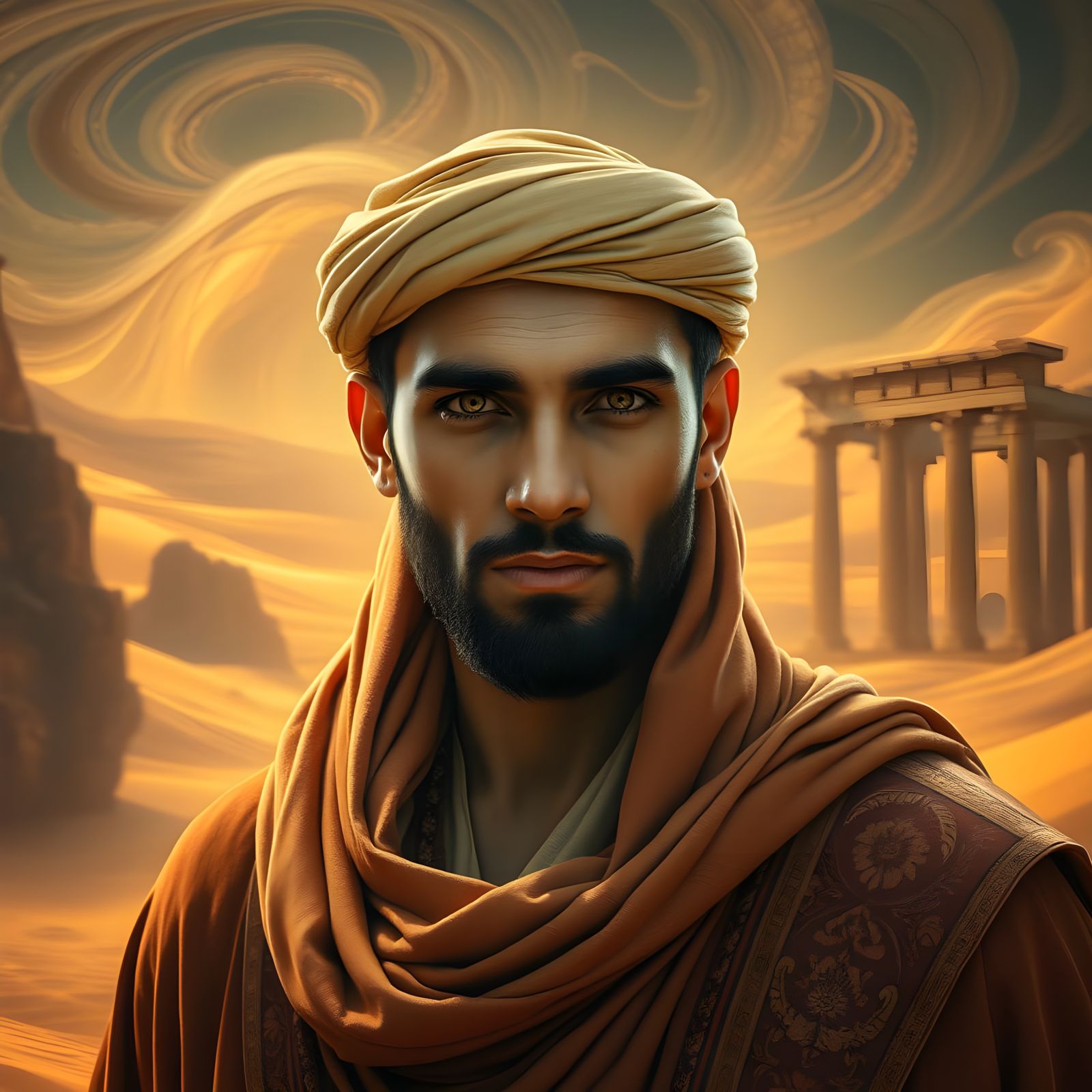 Middle Eastern Masterpiece in Cinematic Landscape