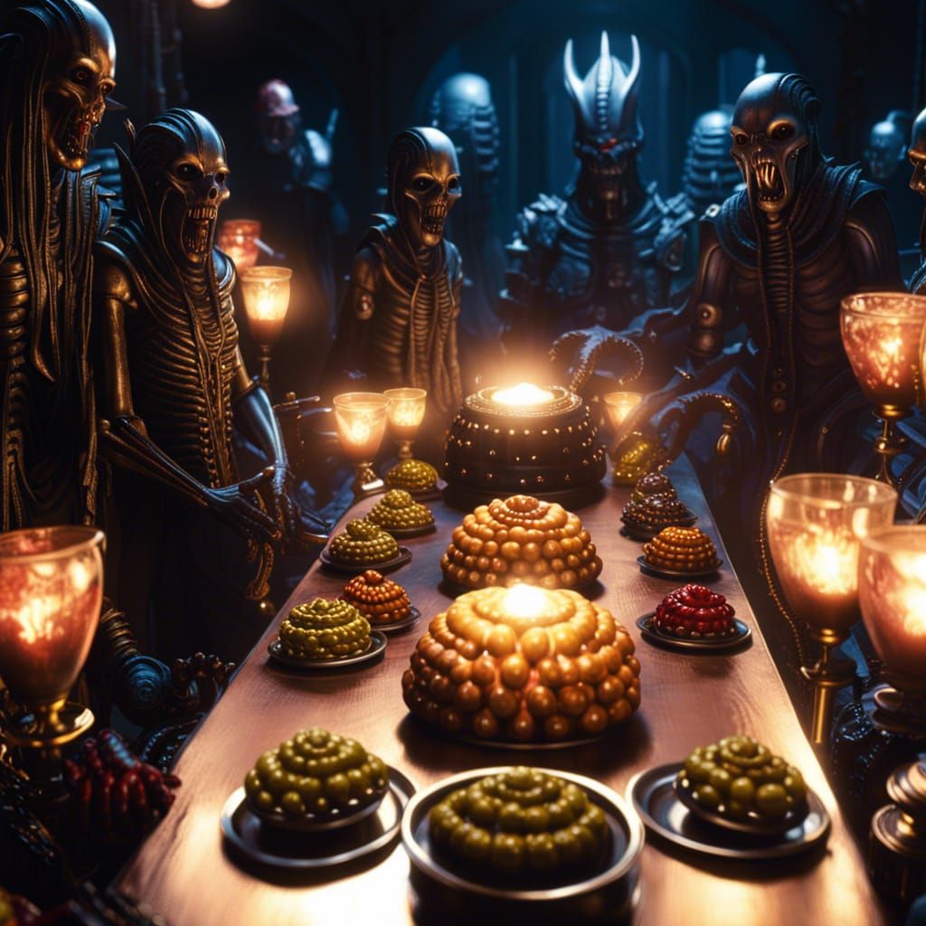 Frightening Horror Movie Scene in Photorealistic Style