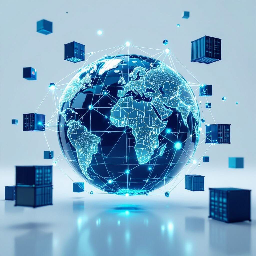 Global Supply Chain Network 3D Visualization