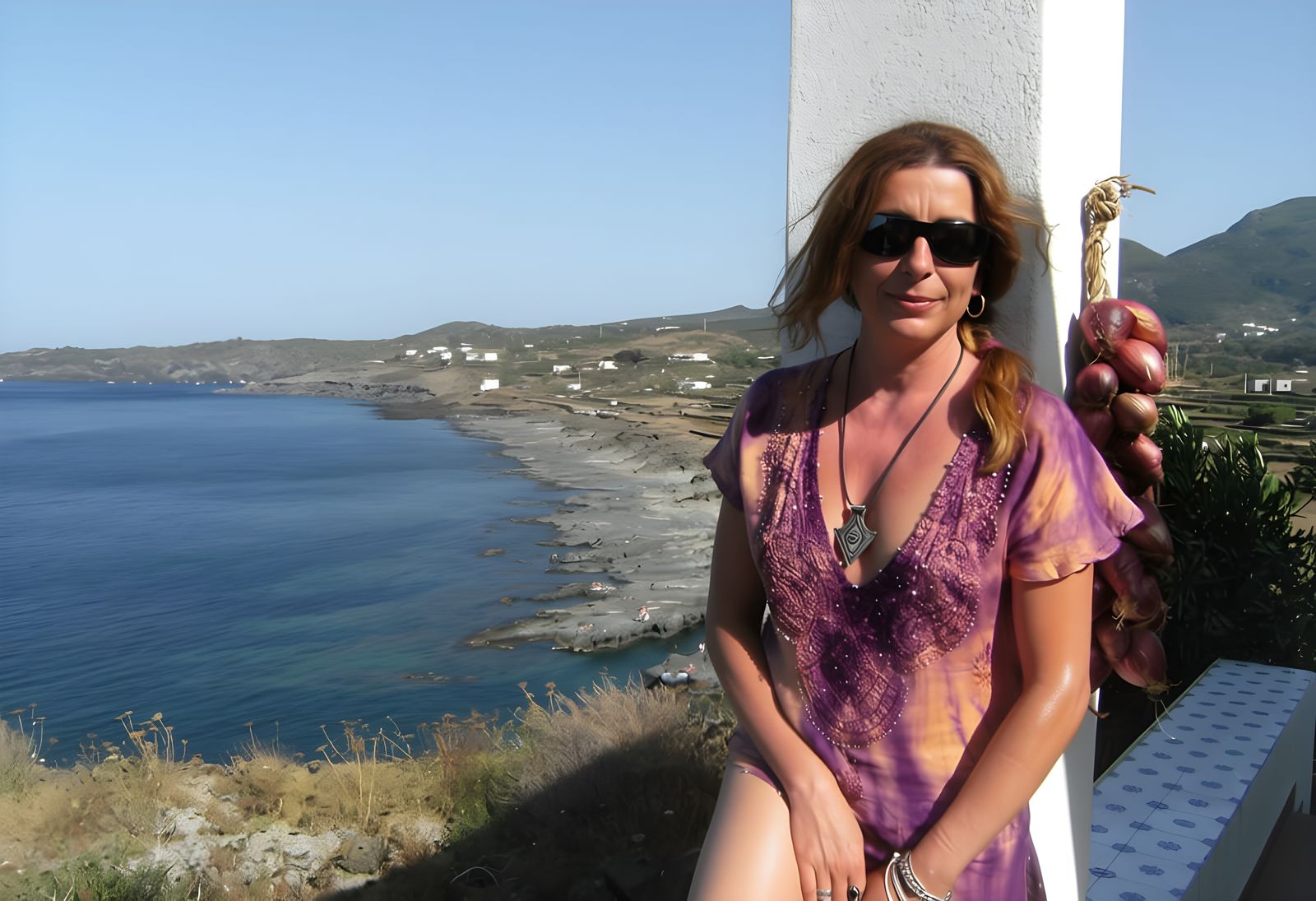 Woman Feeling The Heat Of The Sun