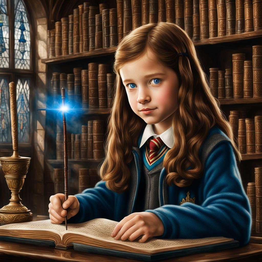 Young Girl's First Wand at Ollivander's