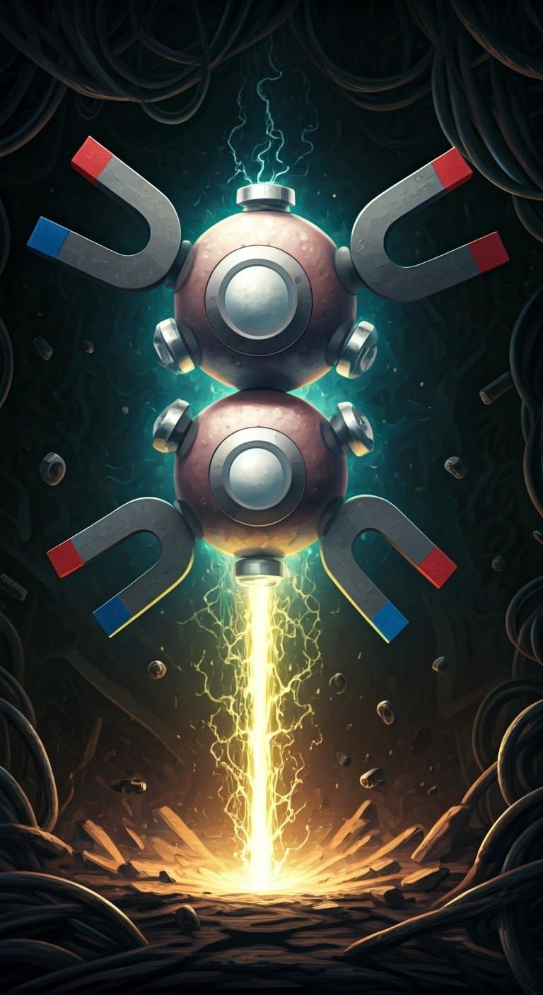 Magneton: A Majestic Metallic Entity Emits Vibrant Magnetic ...