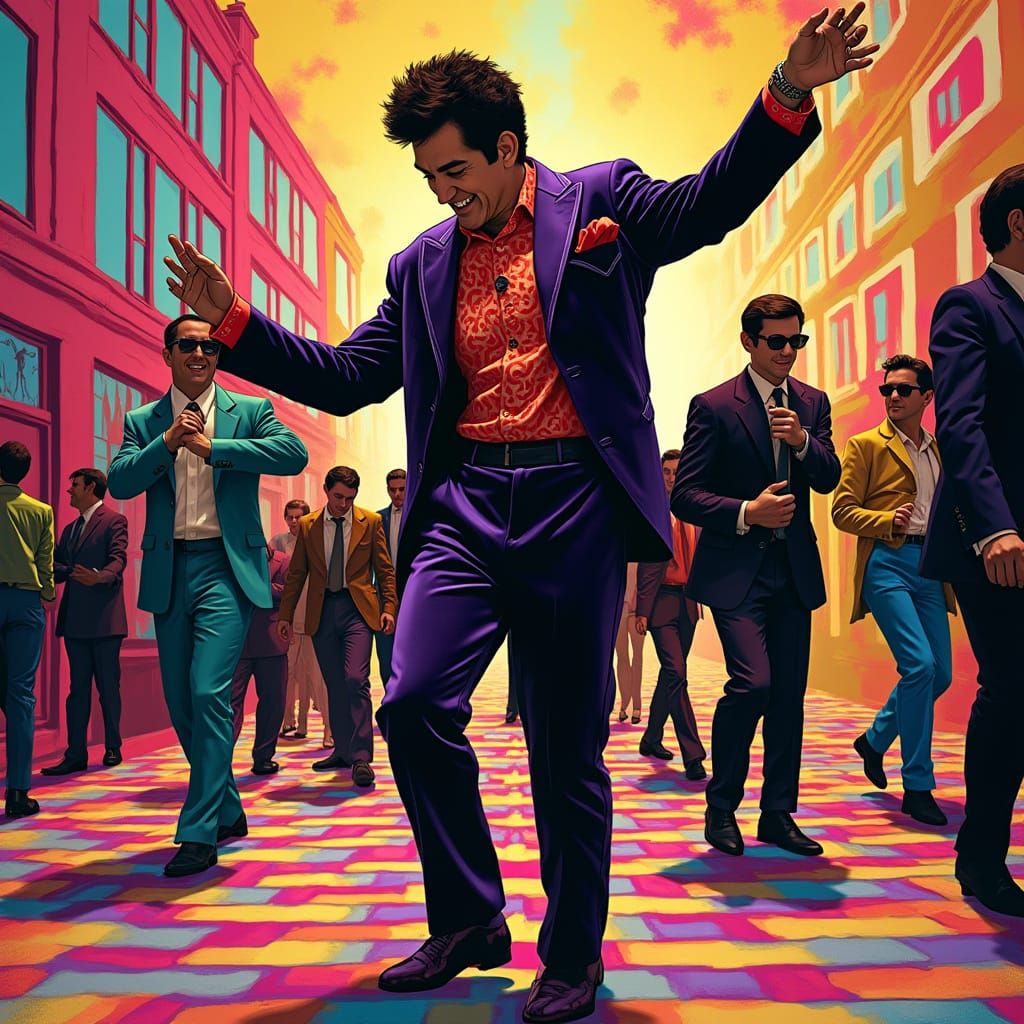 Austin Powers in Psychedelic Velvet Suit