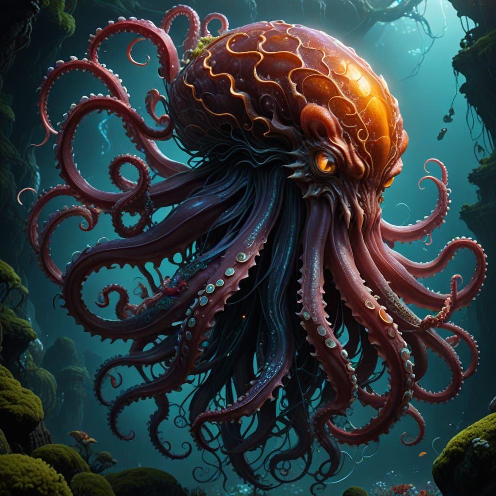 Mystical Cephalopod Dragon