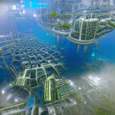 Hi-Tech Underwater City in 8K