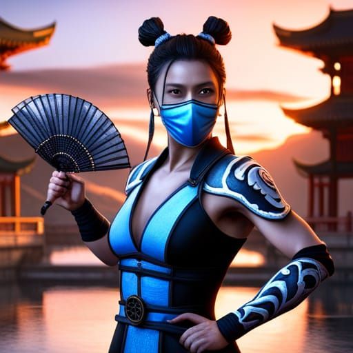 Kitana in the Sunset