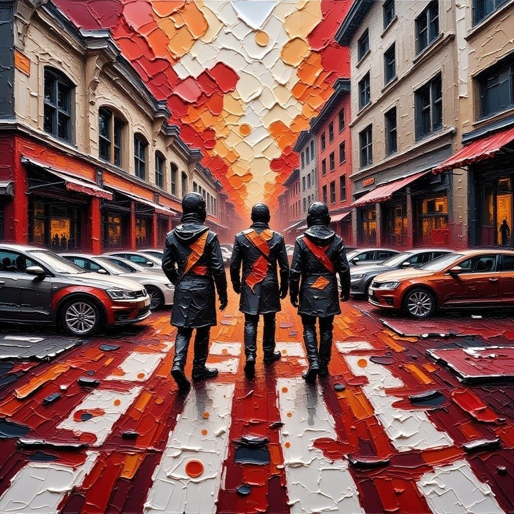 Warzone City Street in Graffiti Style