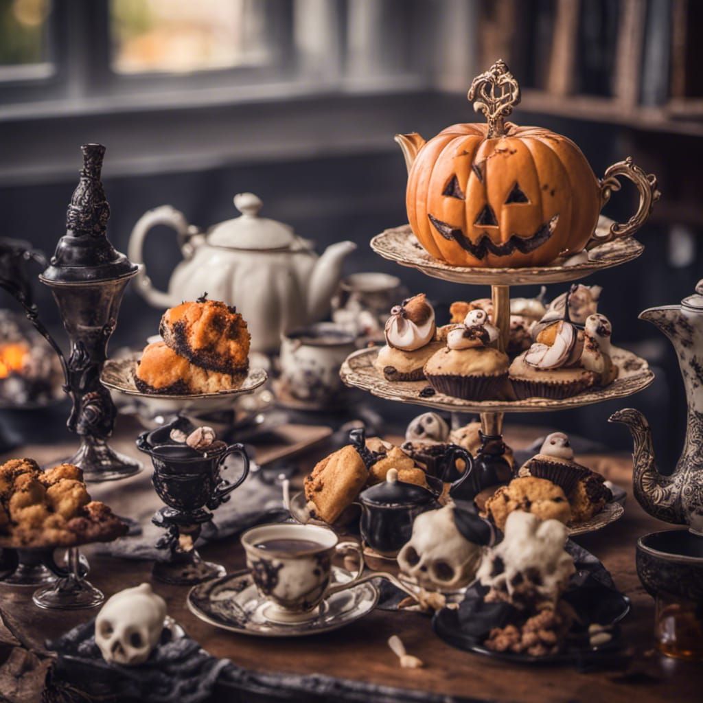 Spooky Halloween High Tea in Victorian Style