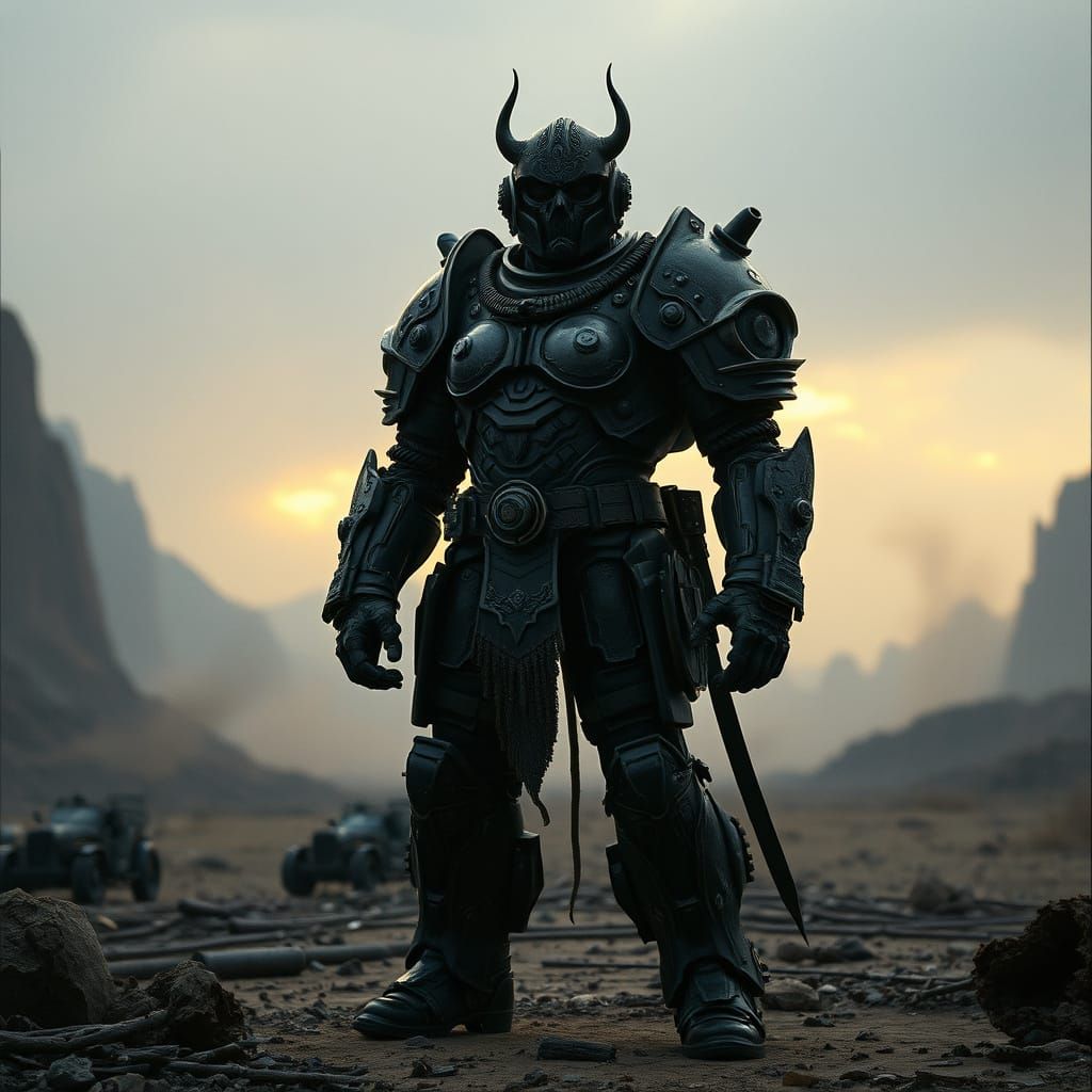 Dark Hero Emerges from Post-Apocalyptic Wasteland in Cyberpu...