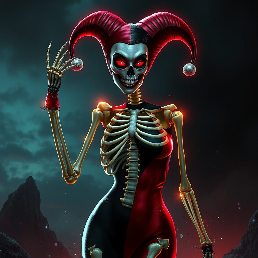 Macabre Muse: A Dark, Dreamlike Hybrid Emerges