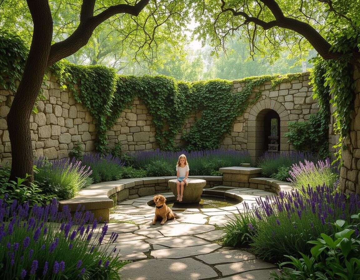 Hidden City Park Oasis: Tranquil Sanctuary with Ancient Wall...