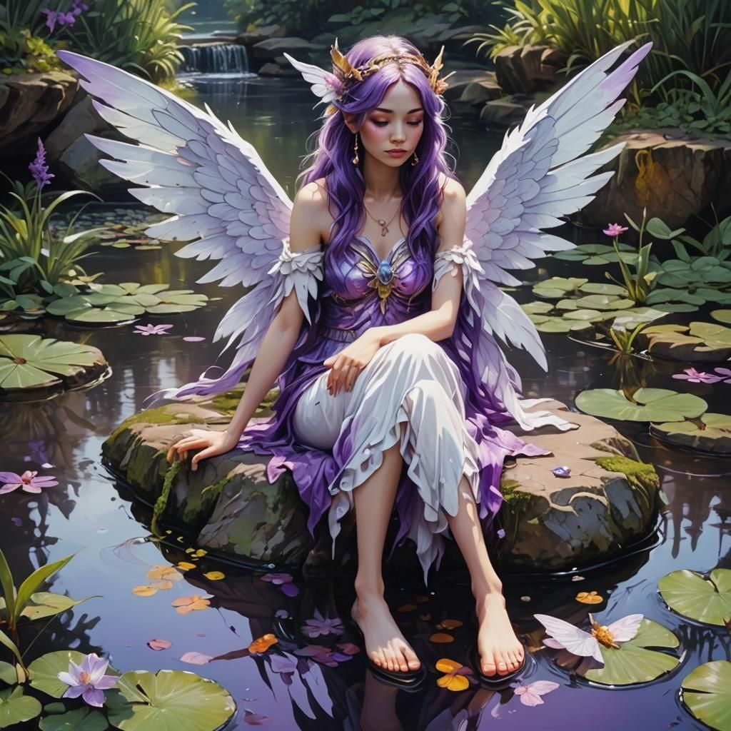 Ethereal Fairy Goddess in Hyperrealism Style