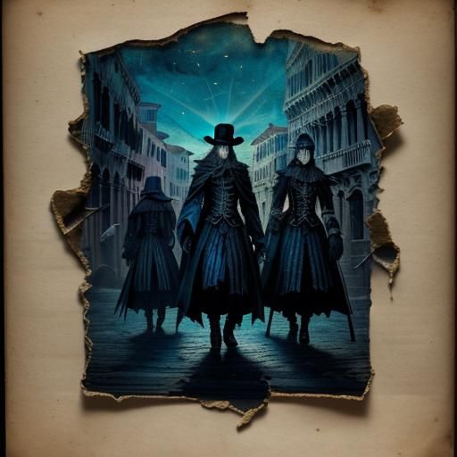 Venice Gondolas in Baroque Gothic Style