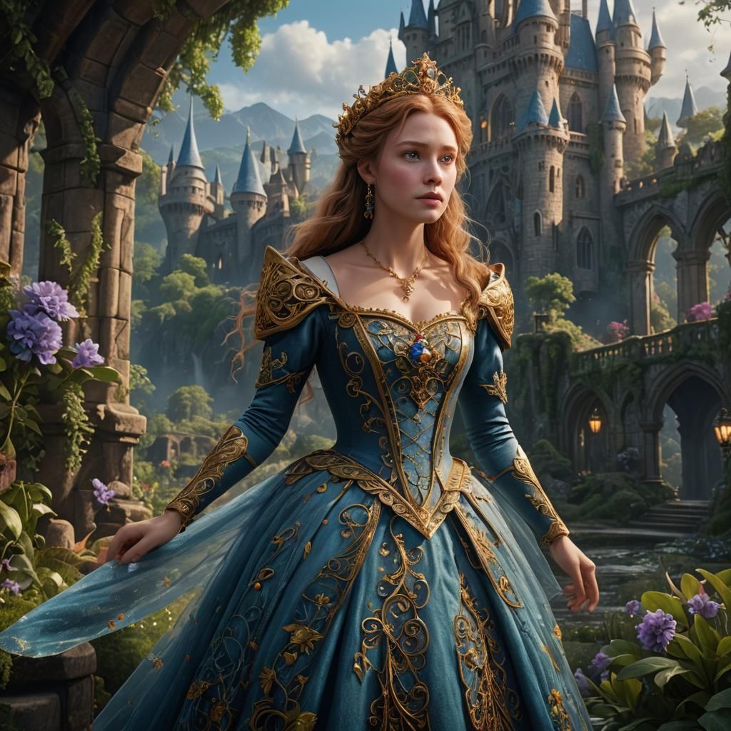 Princess Giselle in Detailed Fantasy Art