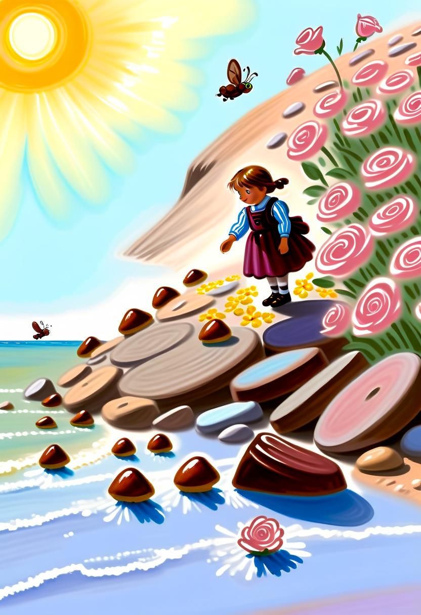 Figure Adorns Impressionist Landscape with Soft Focus