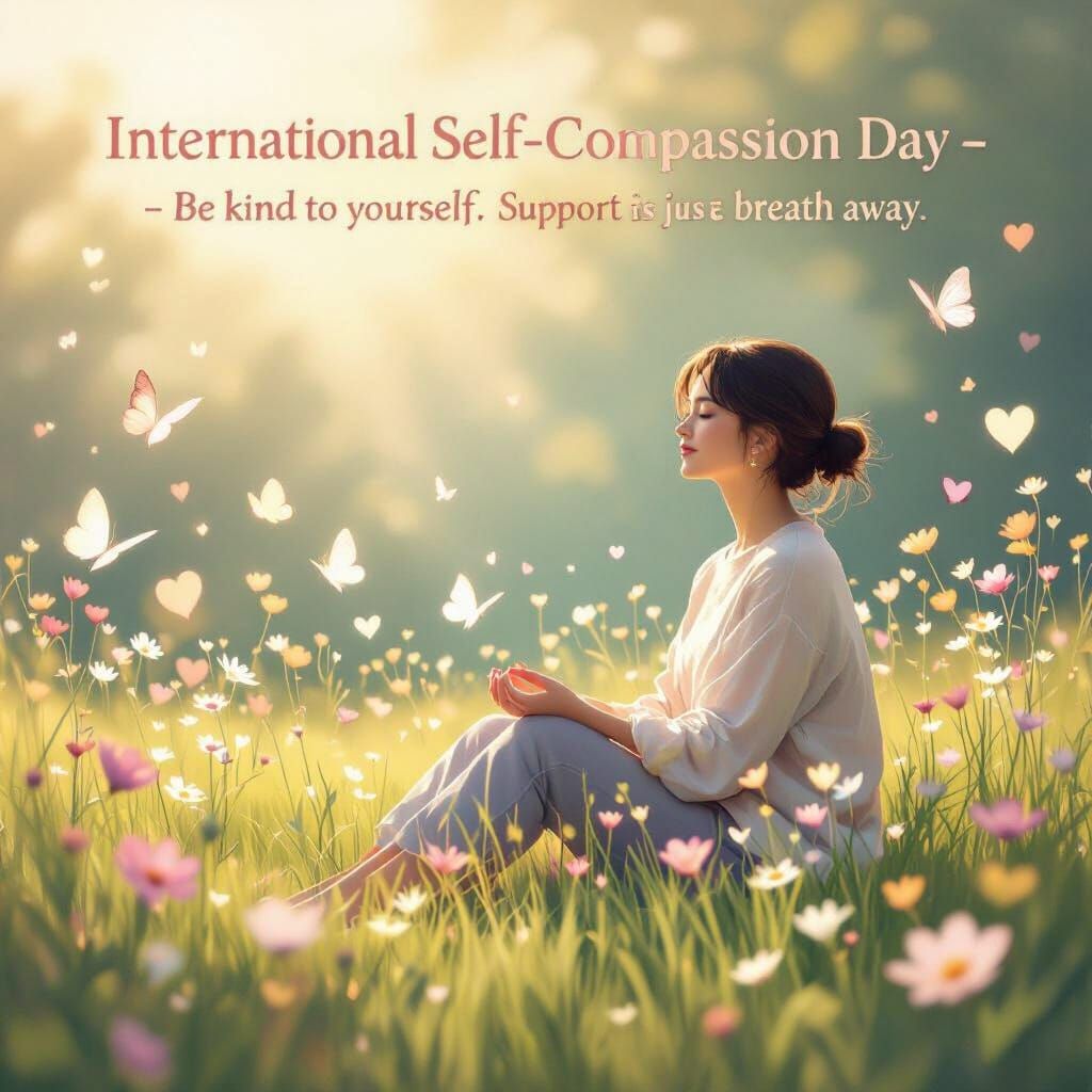 Sunlit Meadow: A Digital Illustration of Inner Peace