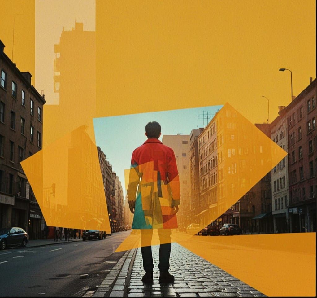 Photographic Collage in Vintage Style