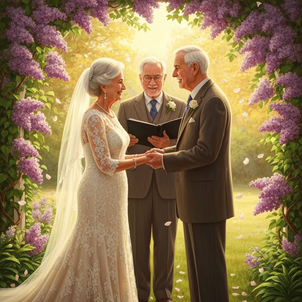 Elderly Couple's Whimsical Vow Renewal