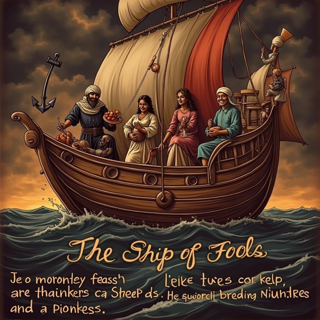 The Ship of Fools Allegory on Choppy Seas