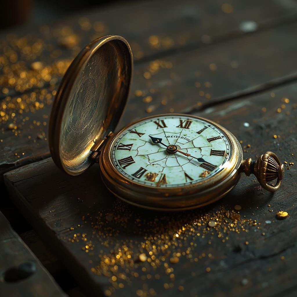 Timeless Remembrance in Golden Haze