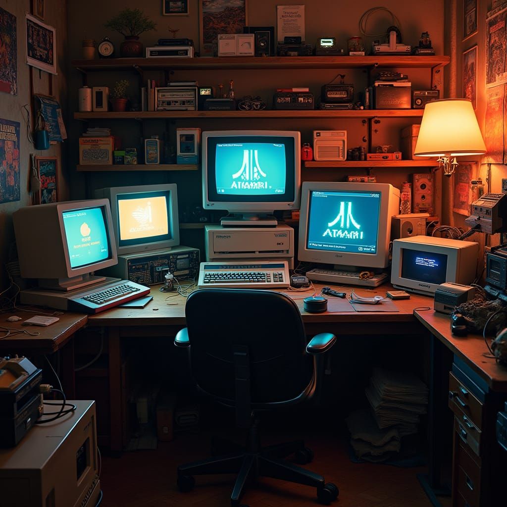 Vintage Dark Wood Desk Sanctuary for Collectors and Makers